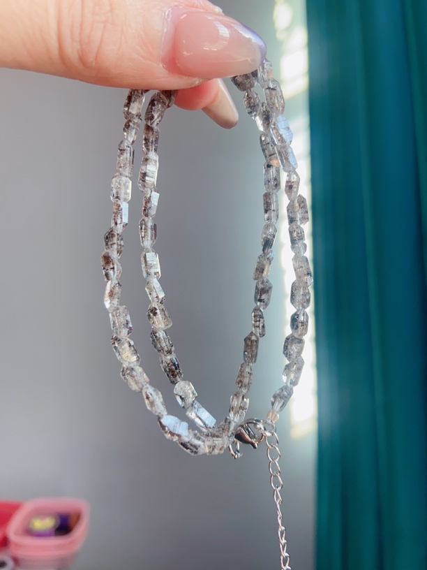 粉丝福利款闪灵钻原石项链锁骨链时尚气质百搭简约轻奢