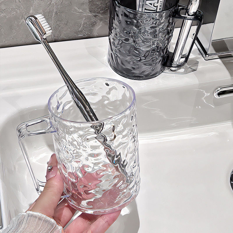 高级透明刷牙杯学生宿舍牙刷杯家用漱口杯情侣洗漱杯大容量牙具杯