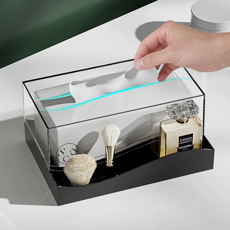 22*15*10cm 拍一发二 创意波浪壁挂桌面收纳盒