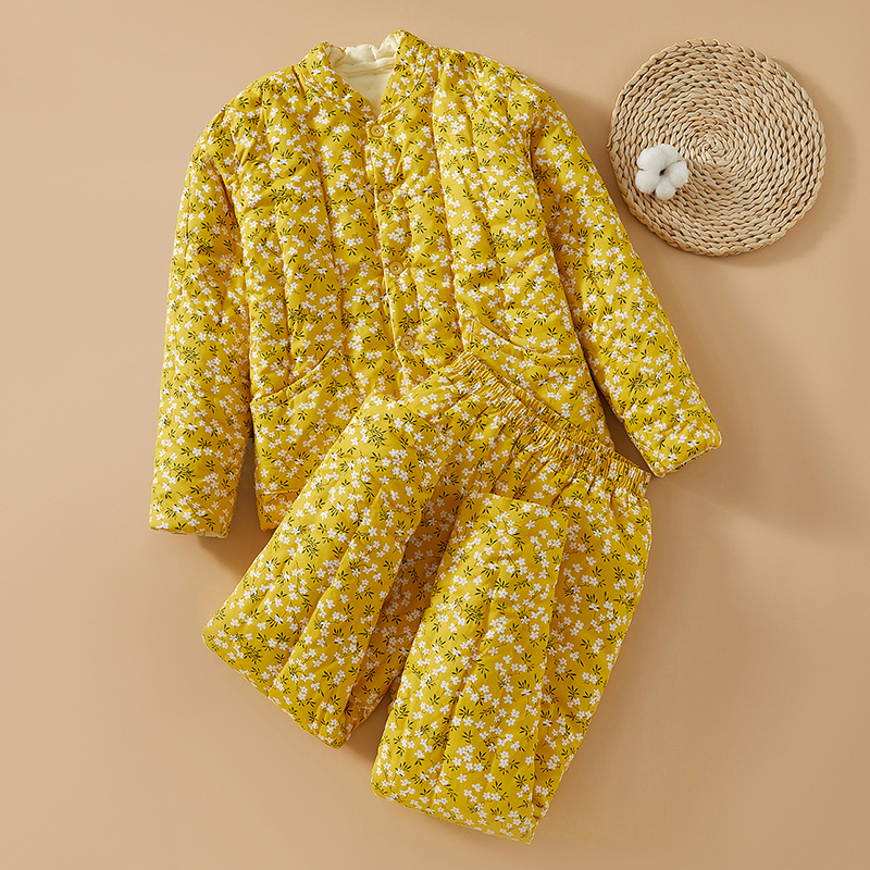 女士纯棉花保暖棉衣套装成人手工加厚保暖棉袄棉裤冬季居家棉衣服