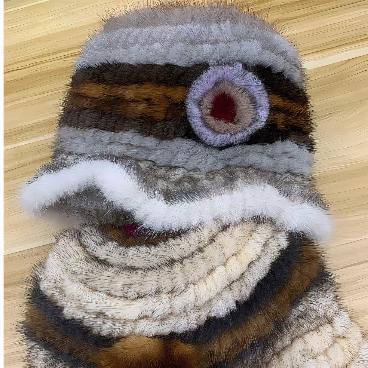 休闲时尚保暖秋冬百搭女士帽子水貂毛编织渔夫帽秋冬季加厚