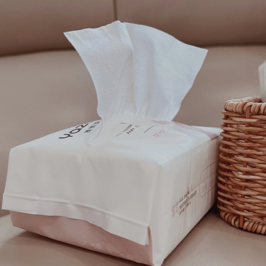 雅赞家居旗舰店【婴儿棉柔巾】母婴棉柔纸巾干湿两用洁面巾柔软