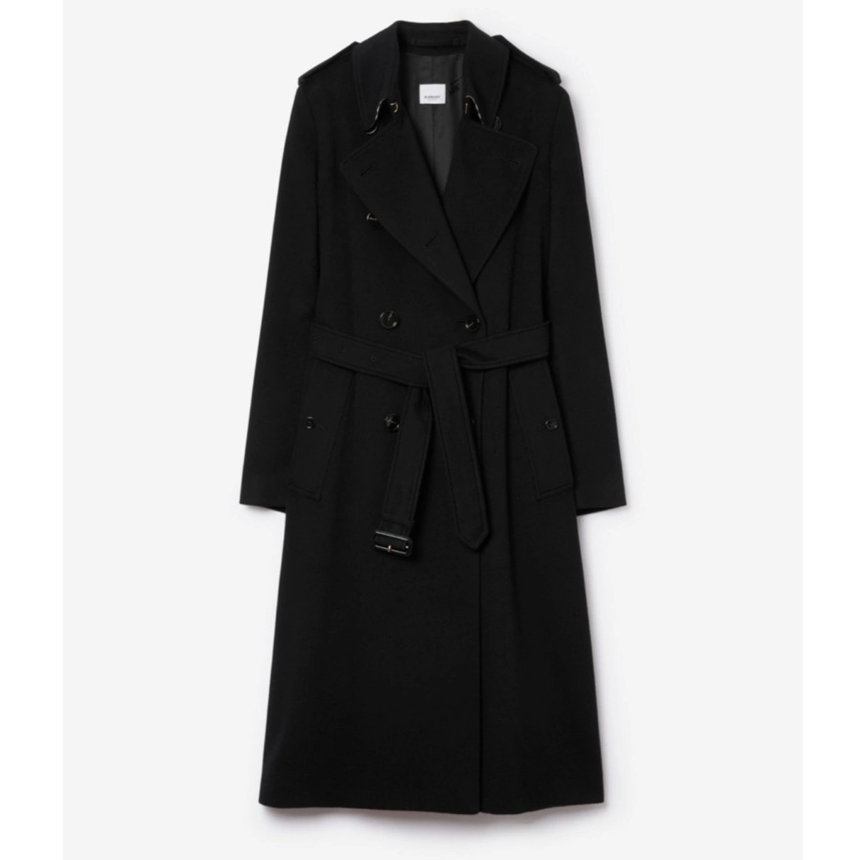 经典气质冬季新款赫本风韩版修身大衣女长款双排扣羊毛外套女