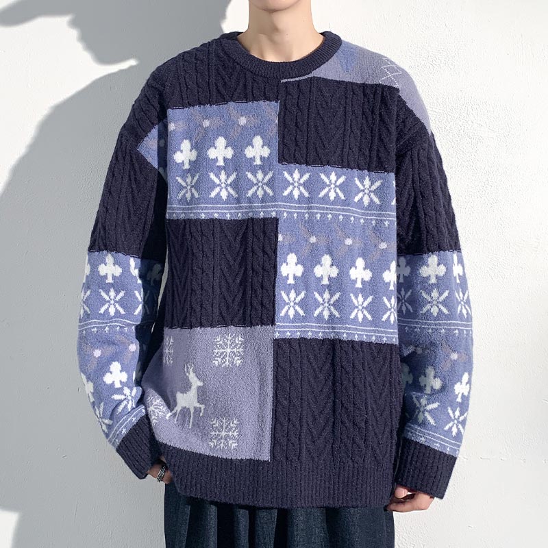 情侣内搭毛衣男2023新款秋冬加厚保暖宽松慵懒纯色休闲针织打底衫