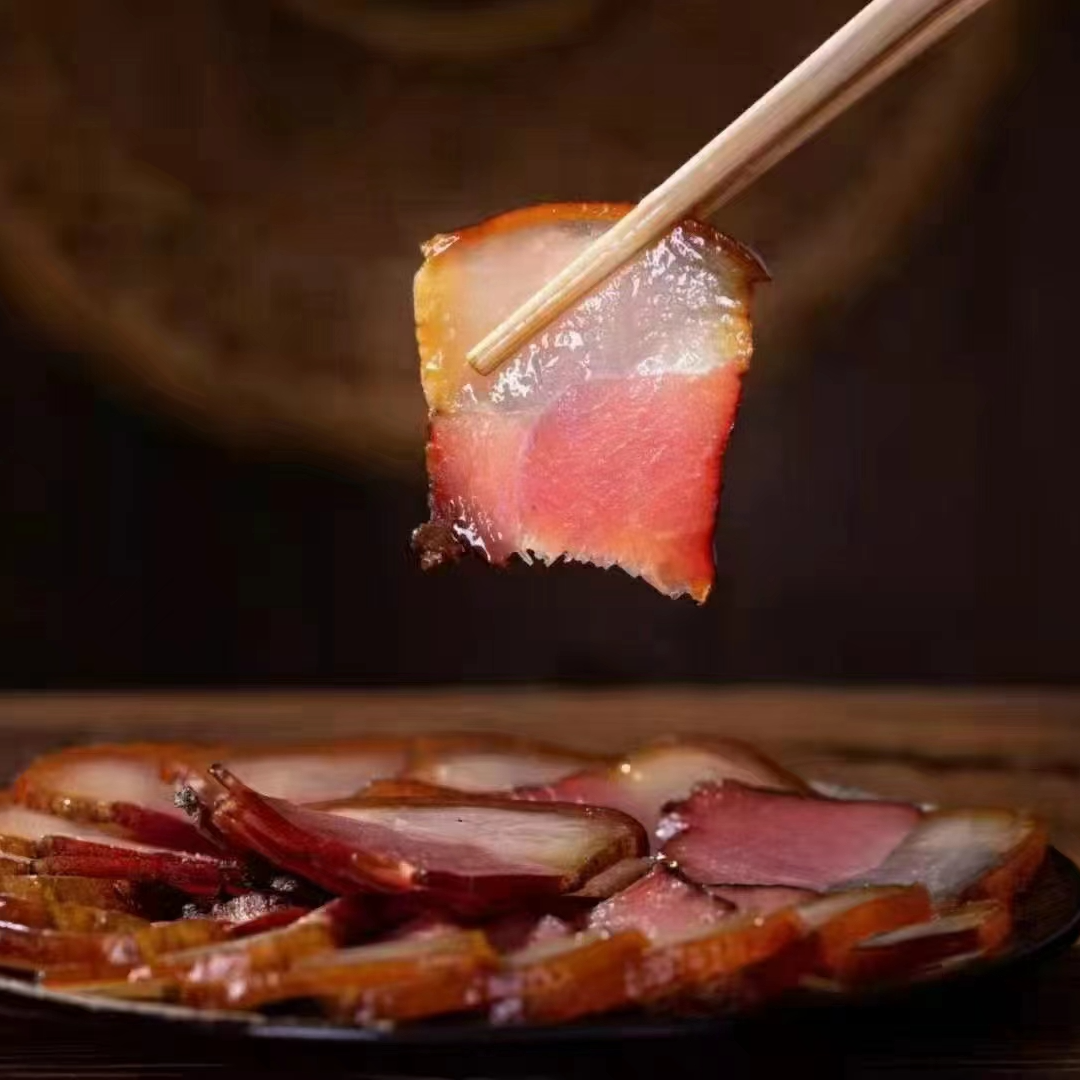 【黔翠花后腿腊肉正宗】贵州农村传统烟熏土猪后腿腊肉真空包装实时