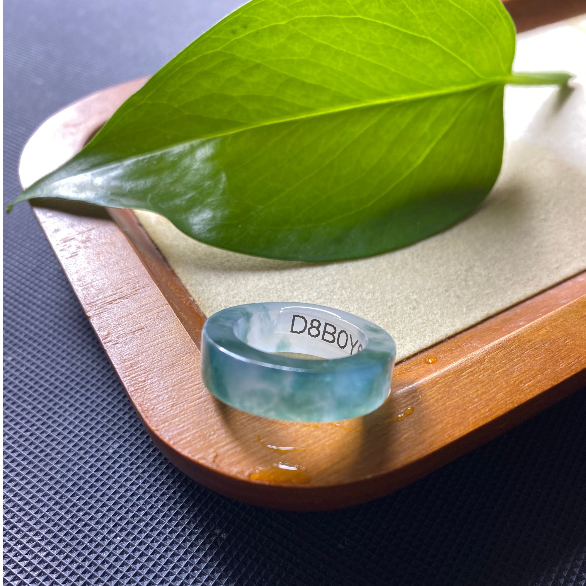 定制翡翠戒指可做12-13圈口