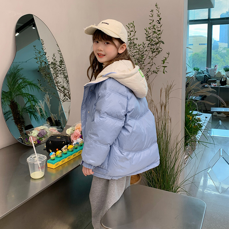 巴拉巴拉童年巴拉巴拉童年女童三防羽绒服洋气童装冬装2023新款90