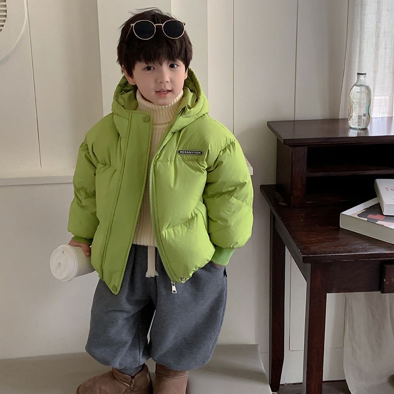 巴拉巴拉童年巴拉巴拉童年儿童羽绒服2023新款帅气短款男童连帽外