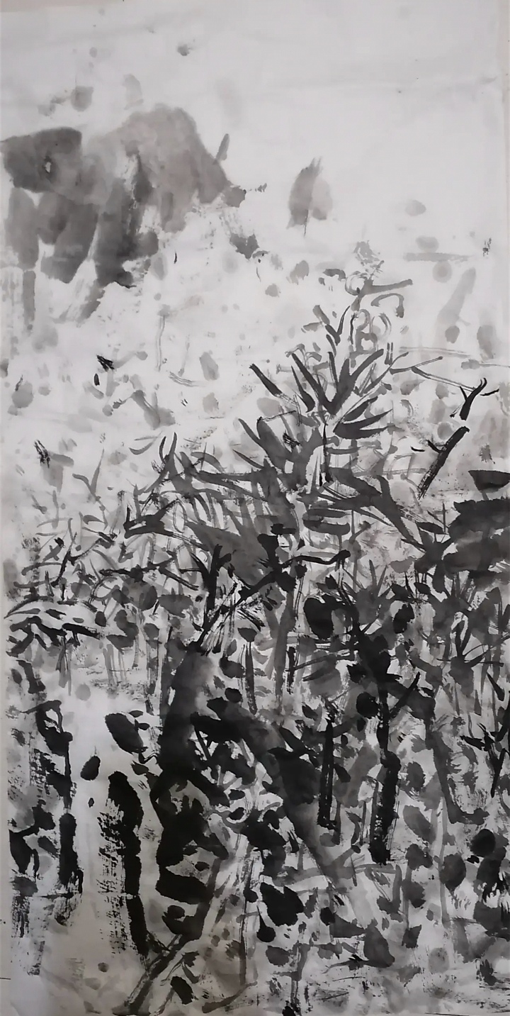 国画山水作品艺术微喷版画