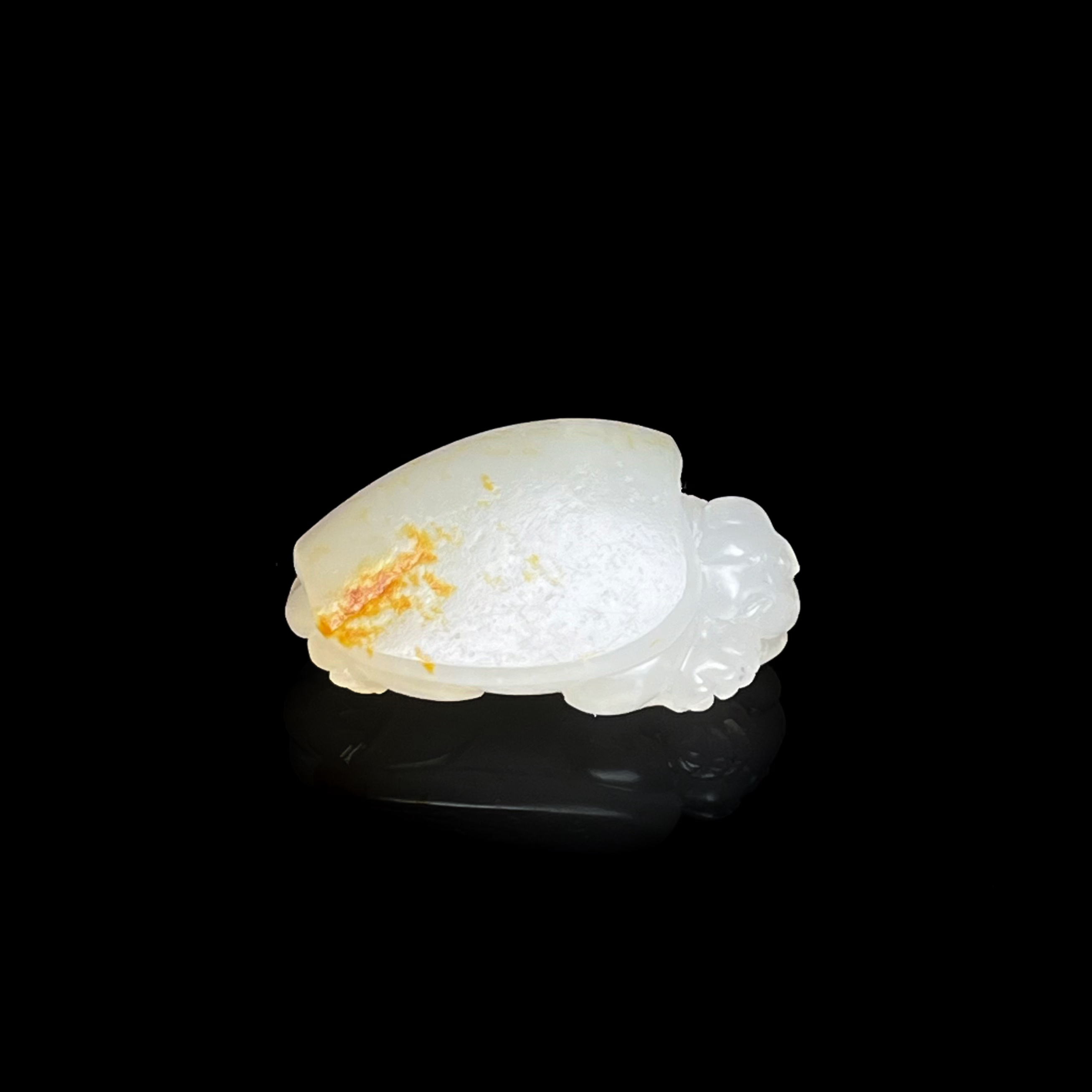 【鹰嘴龟】新疆和田玉 红皮白肉 白糯油润 挂件 重5克