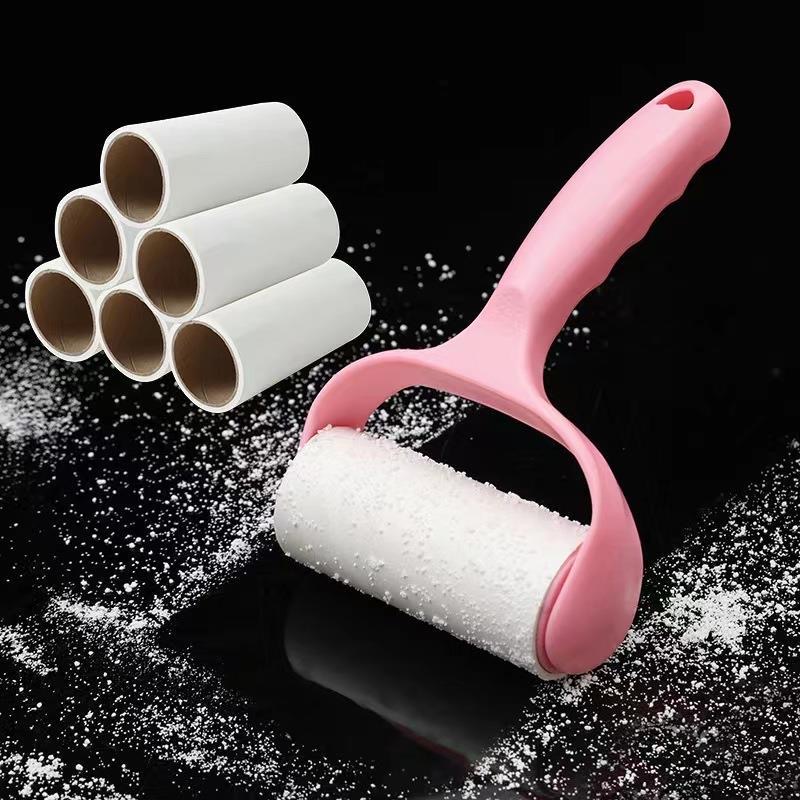 粘毛器 一个手柄+5个卷 一卷40撕粘毛神器   由男鞋一字拖赞助