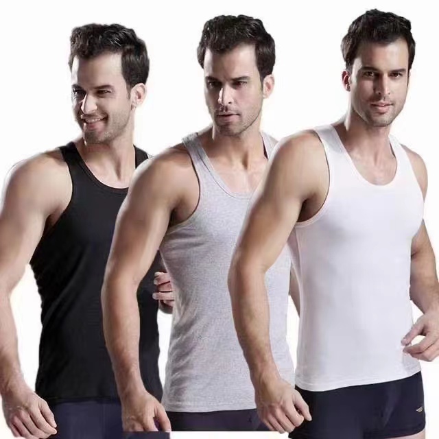 男士背心跨栏无痕透气吸汗内穿运动穿舒适弹力背心