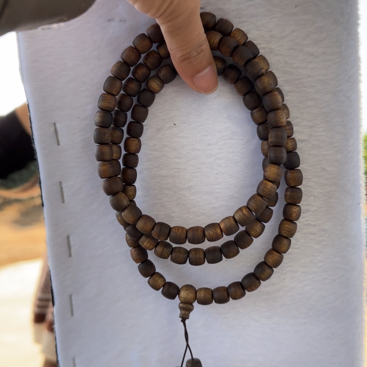 【闪购商品】沉香手串张勺子鼓珠多圈28克+08mm