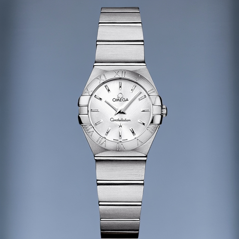 99新 Omega/欧米茄 24表径/星座系列/女士腕表/石英机芯时尚名表