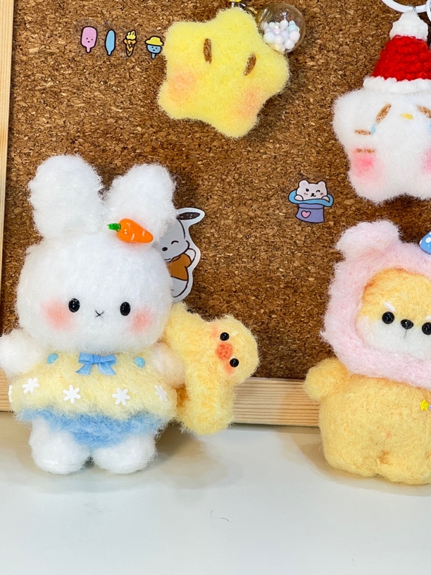 貂蝉婵直播间专属 手工钩针定制类可爱创意玩偶摆件挂件