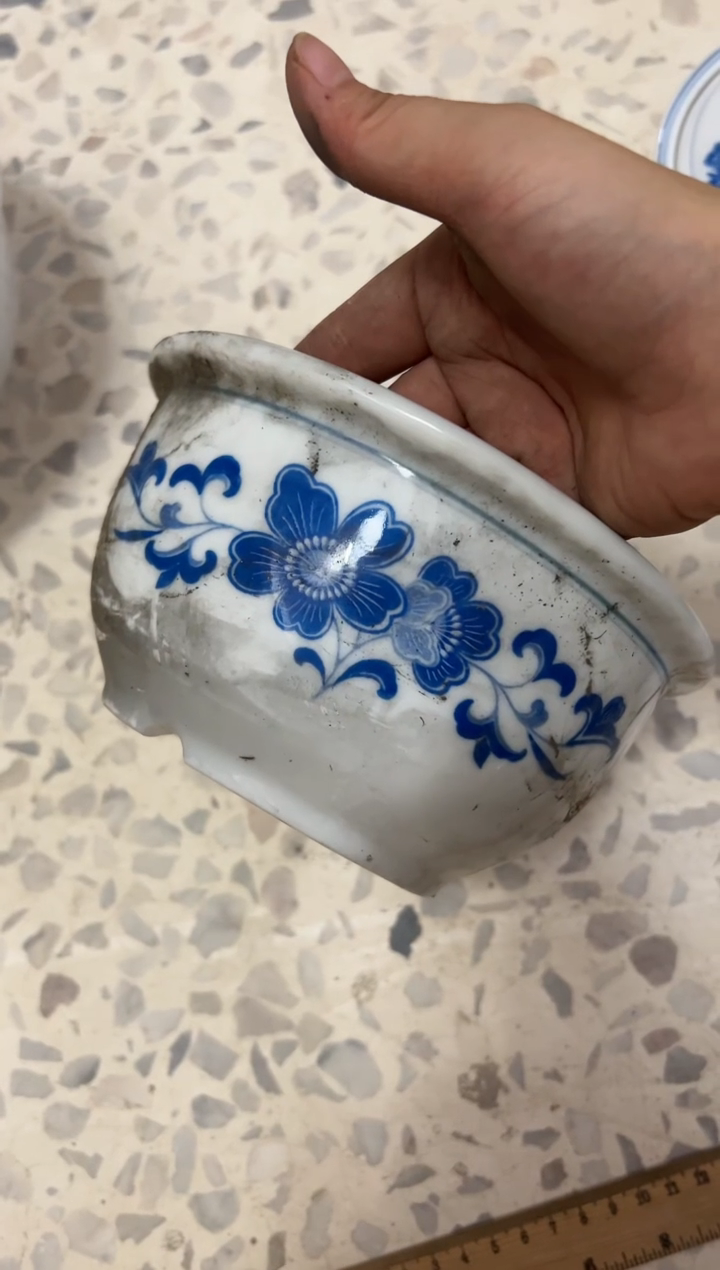 【闪购商品】摆件老瓷器陶瓷碗/盘/杯兰海棠
