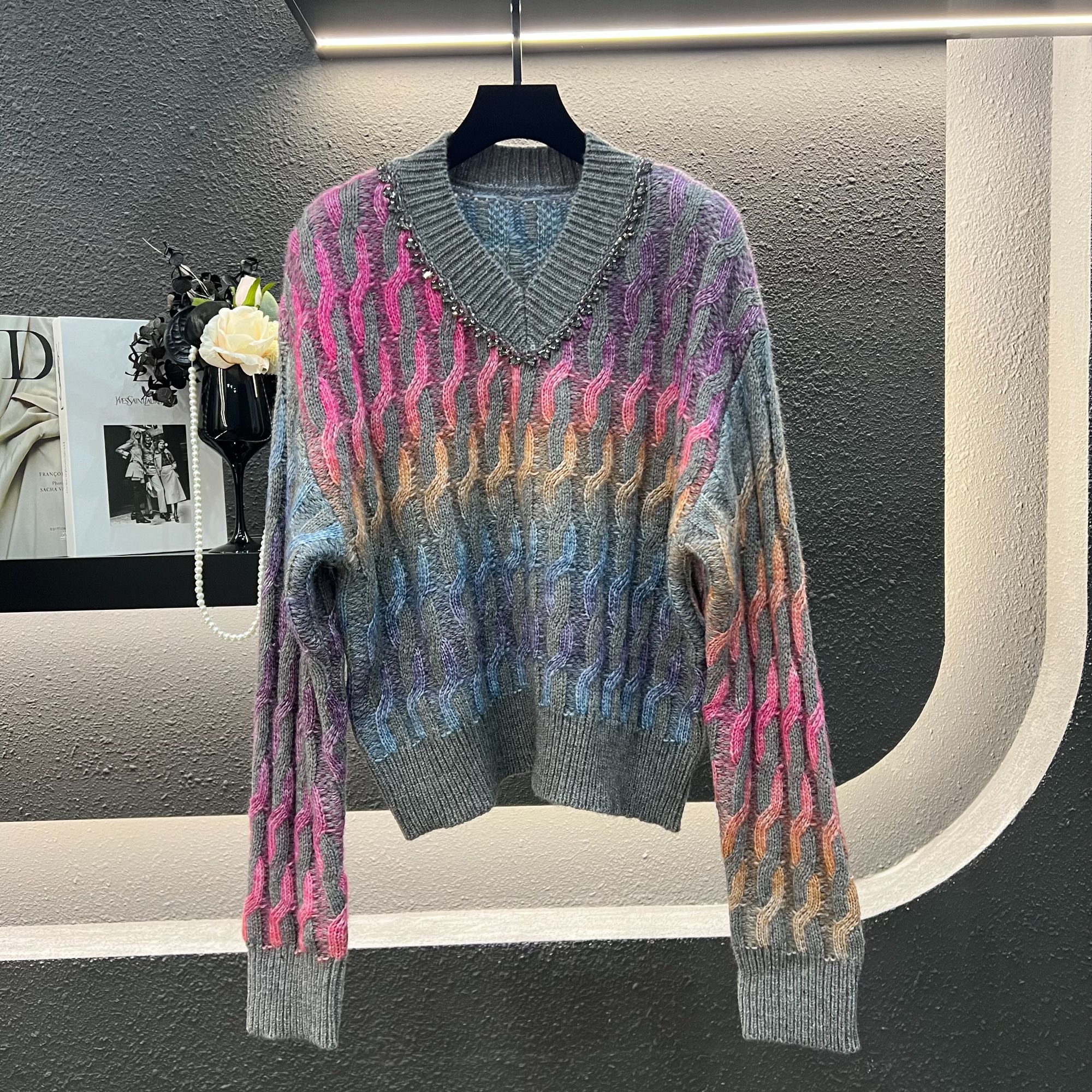 【李总推荐】炫彩套头针织衫GKMY272