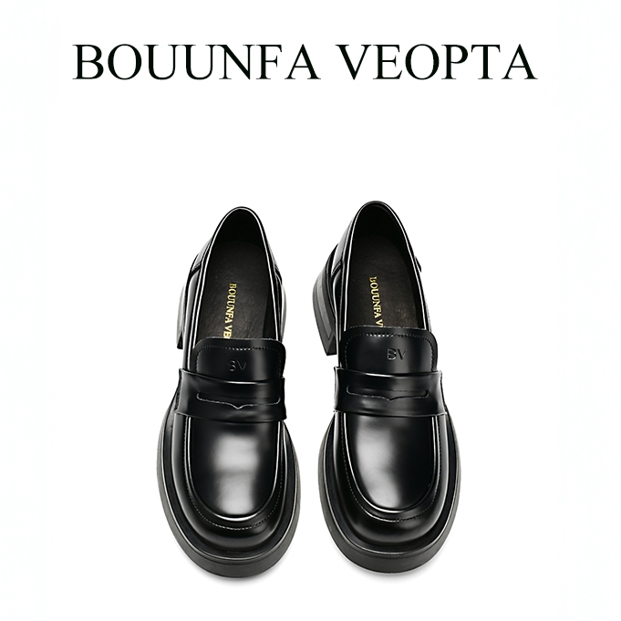 BOUUNFA VEOPTA旗舰店正品【预售5天】真皮乐福鞋厚底百搭真皮女鞋
