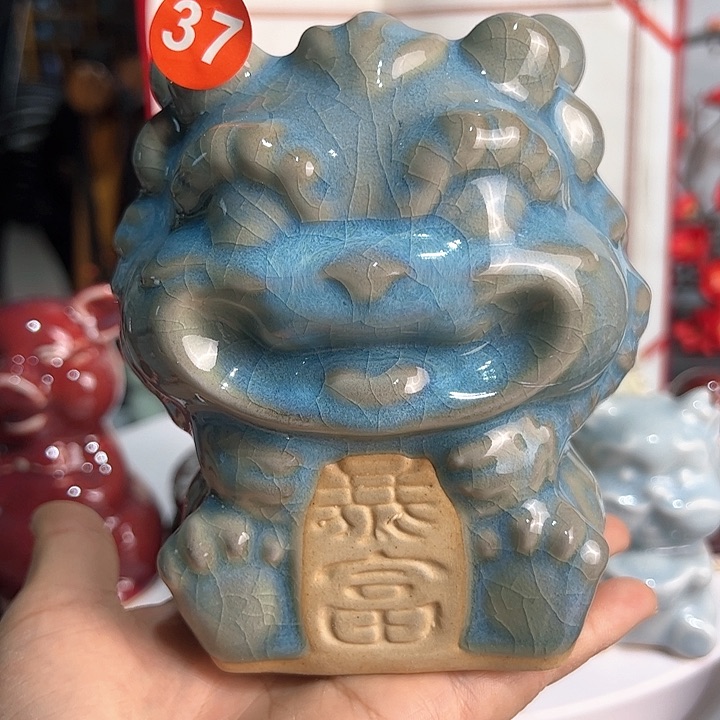 瓷片郑家钧瓷摆件微瑕