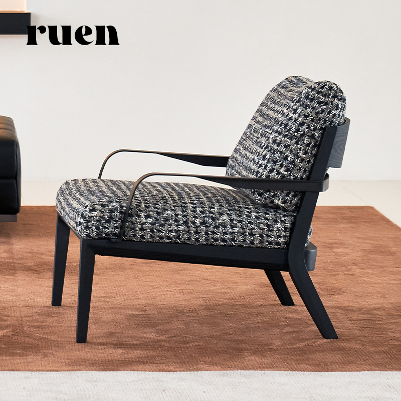 如恩Viaggio飘带椅休闲椅意式极简风格单人沙发椅子设计师椅CF022