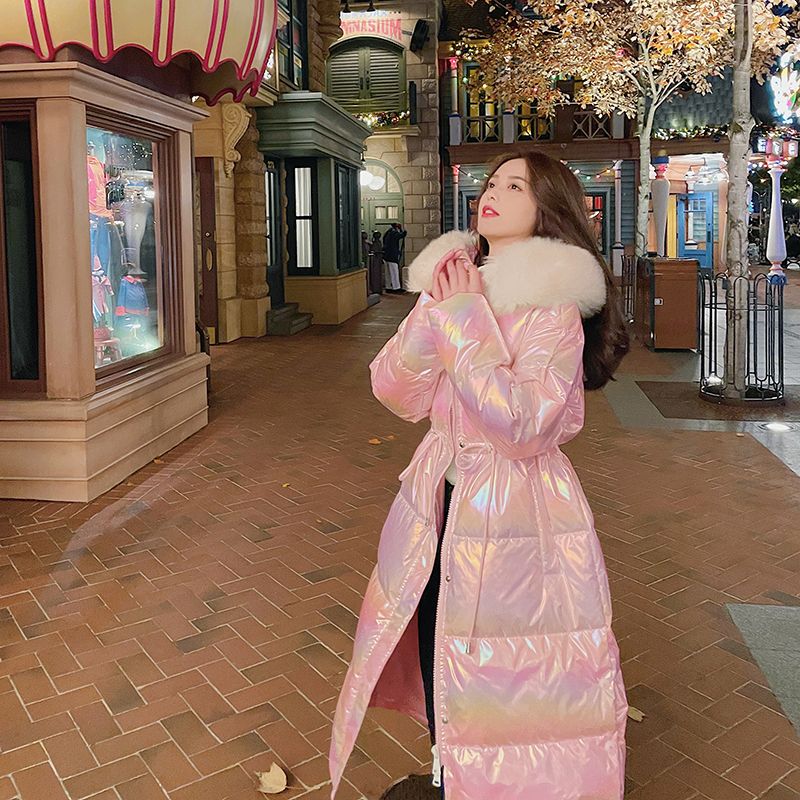 加大码冬装特大码女装加肥加大秋冬中长款白鸭绒胖mm羽绒服外套