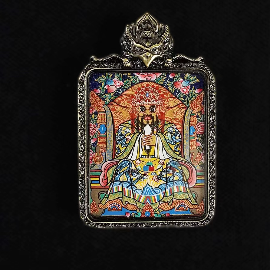 财神五爷-热贡精工纯手绘唐卡