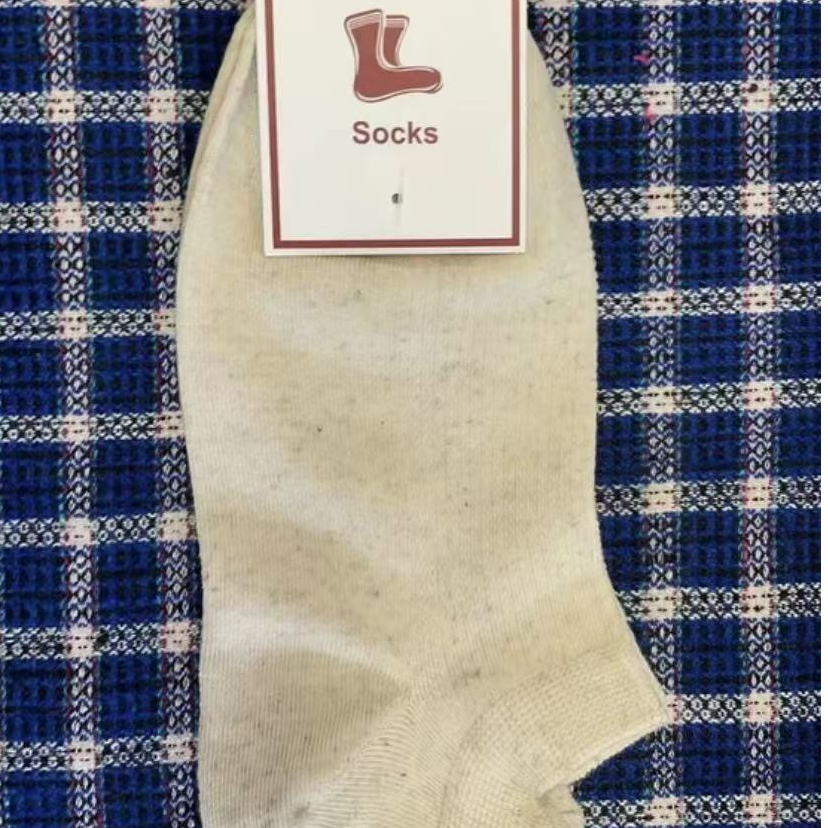 桑在云间 梧桐雨露棉麻短袜