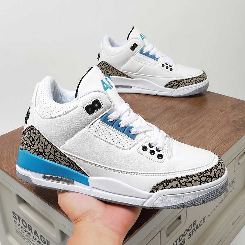 AJ3北卡蓝白橙湖人藤原浩AJ4联名款高版本骑行鞋时尚情侣百搭潮流