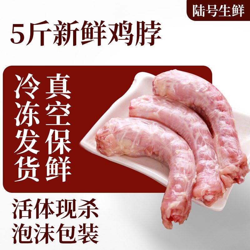 六和【5斤】新鲜鸡脖冷冻鸡脖子去皮鸡脖子烧烤材料卤味食材2500g