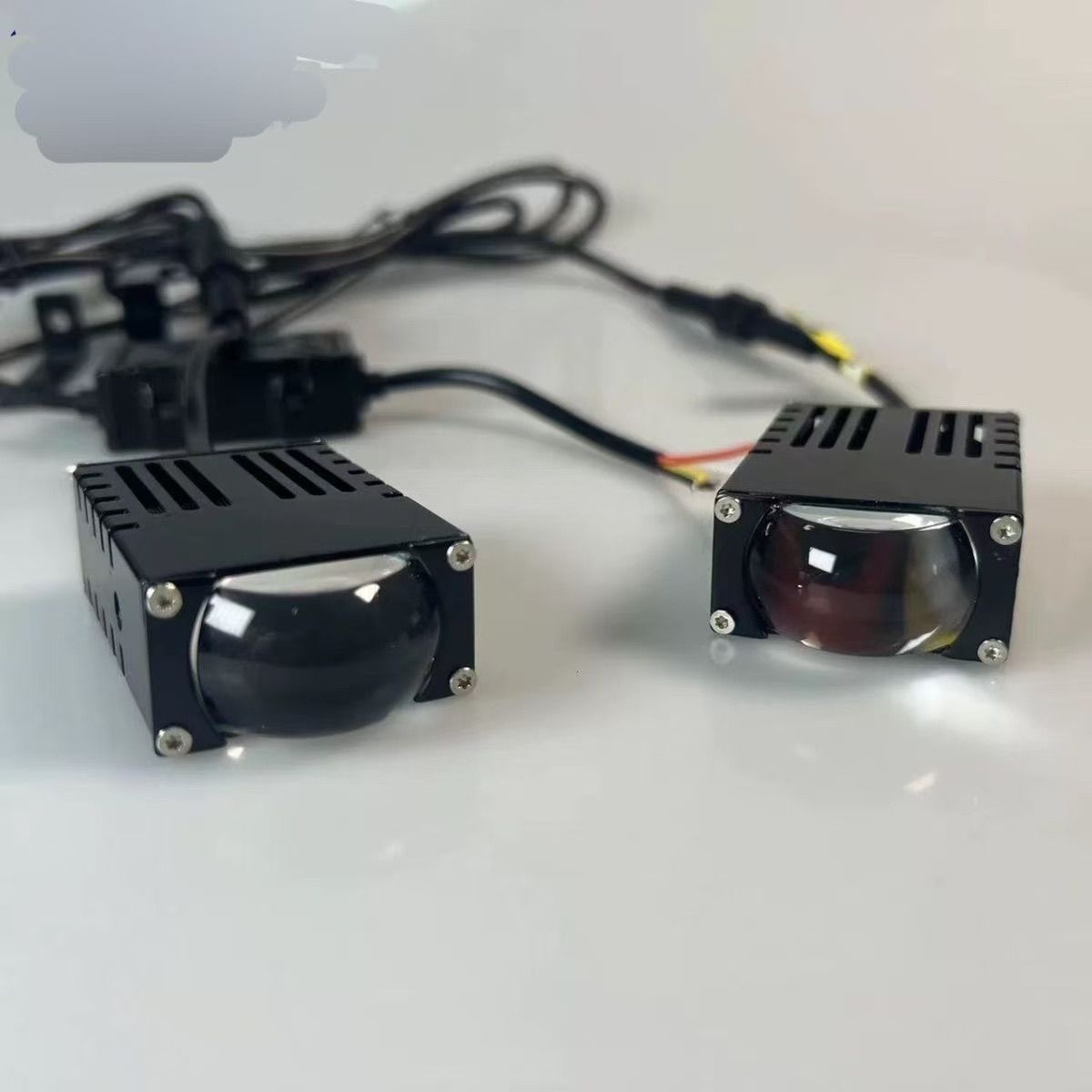 车用LED防水隐藏式汽车越野激光炮中网铺路射灯格栅超亮无损安装