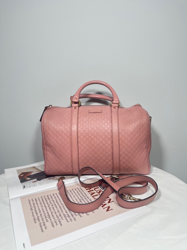 95新 GUCCI/古驰 古驰  旅行袋  托特斜挎波士顿