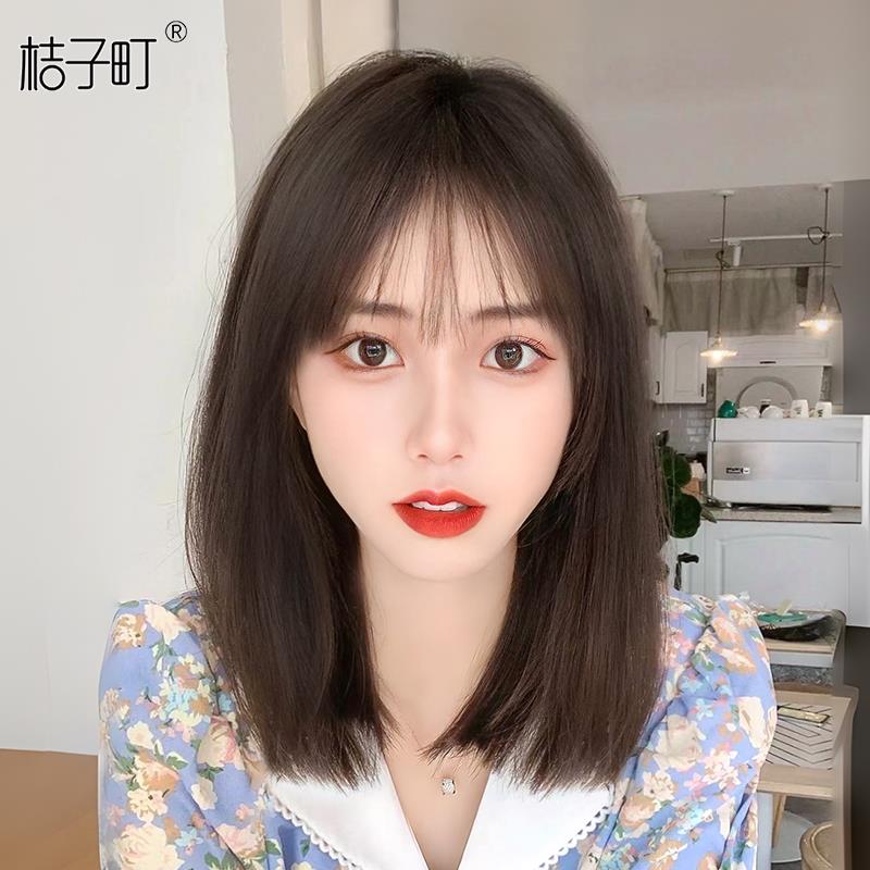 假发女全头套自然仿真发全真人发2023新款锁骨假发片女短发假发套
