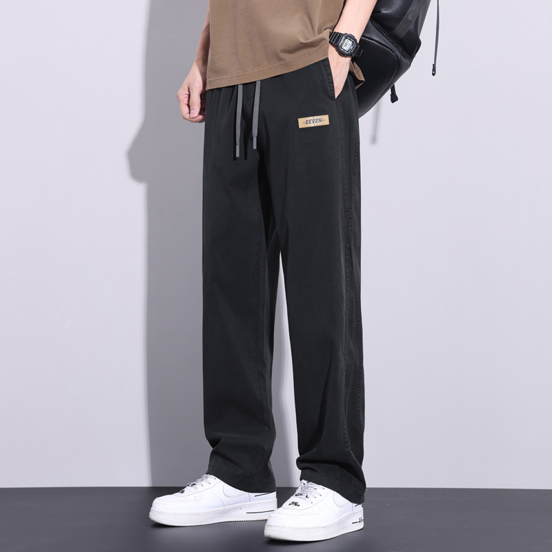 2024春季新款莱赛尔天丝男士休闲裤百搭舒适直筒裤