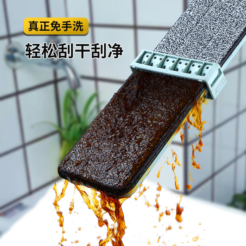 加厚布墩平拖平板拖把懒人免手洗家用大号拖地干湿两用一拖净工具