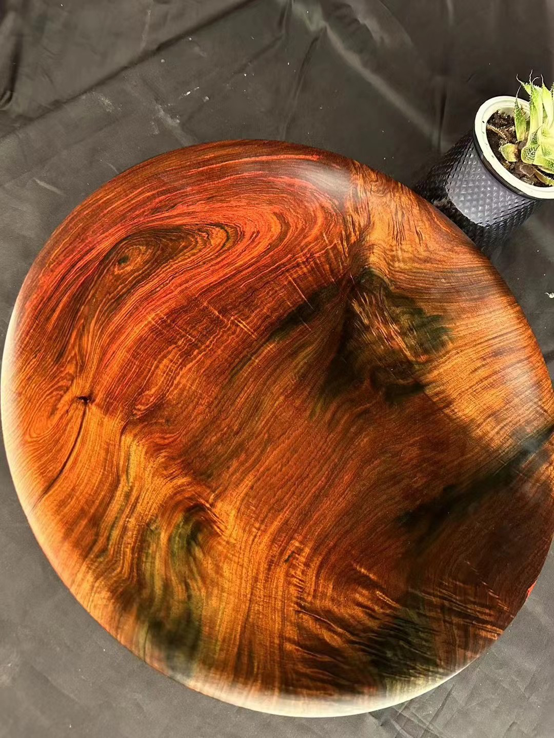 老挝大红酸枝大果盘