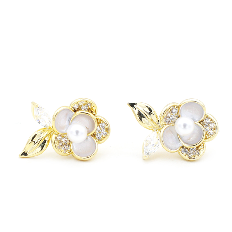 铜合金耳饰 设计师款时尚轻奢耳饰~3789