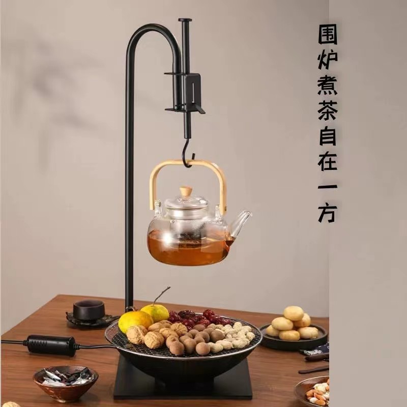 【金鼎尊】室外凉亭内围炉煮茶防水设计现代风格玻璃茶壶