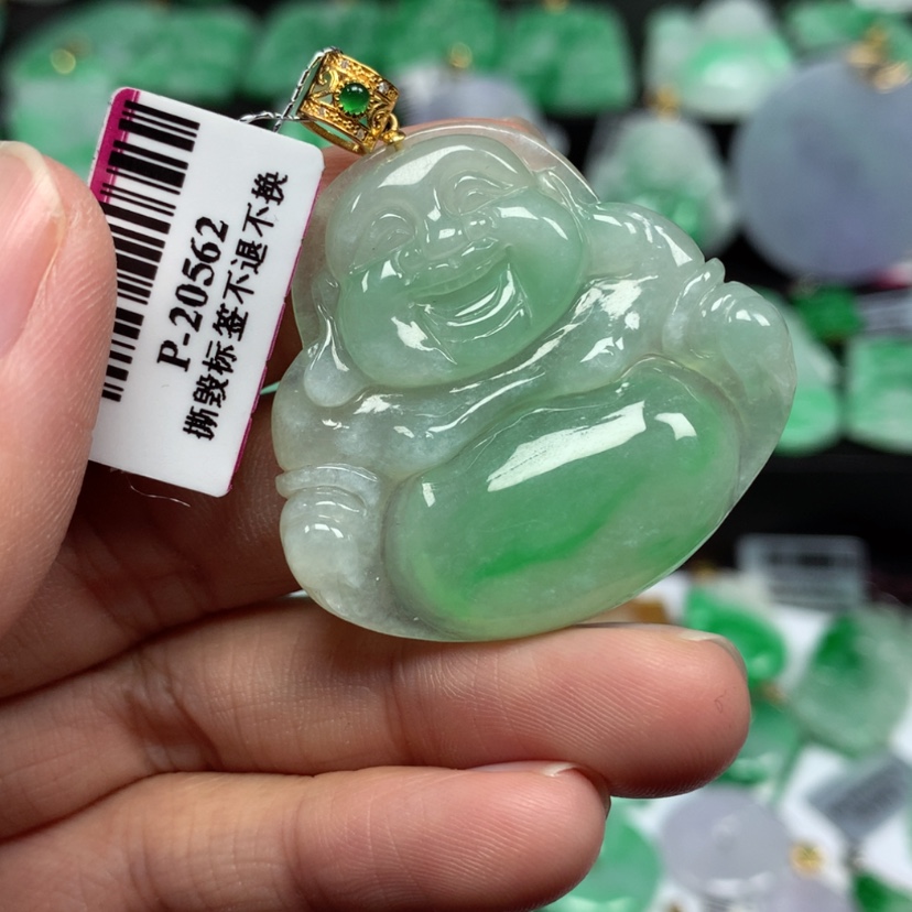 【闪购商品】翡翠颈饰18K金镶嵌