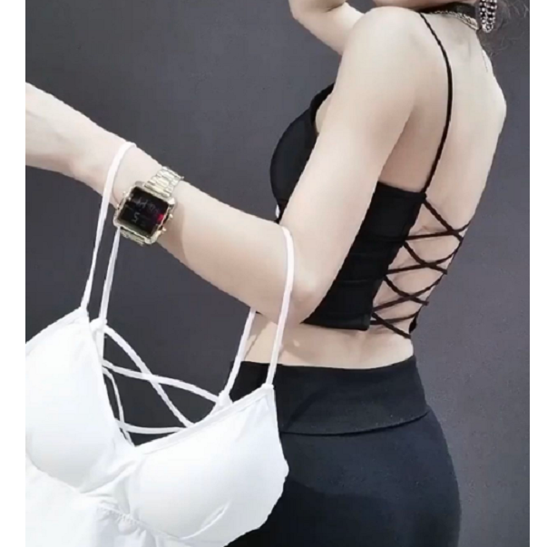 98吊带小背心女外穿夏性感美背交叉内搭短款
