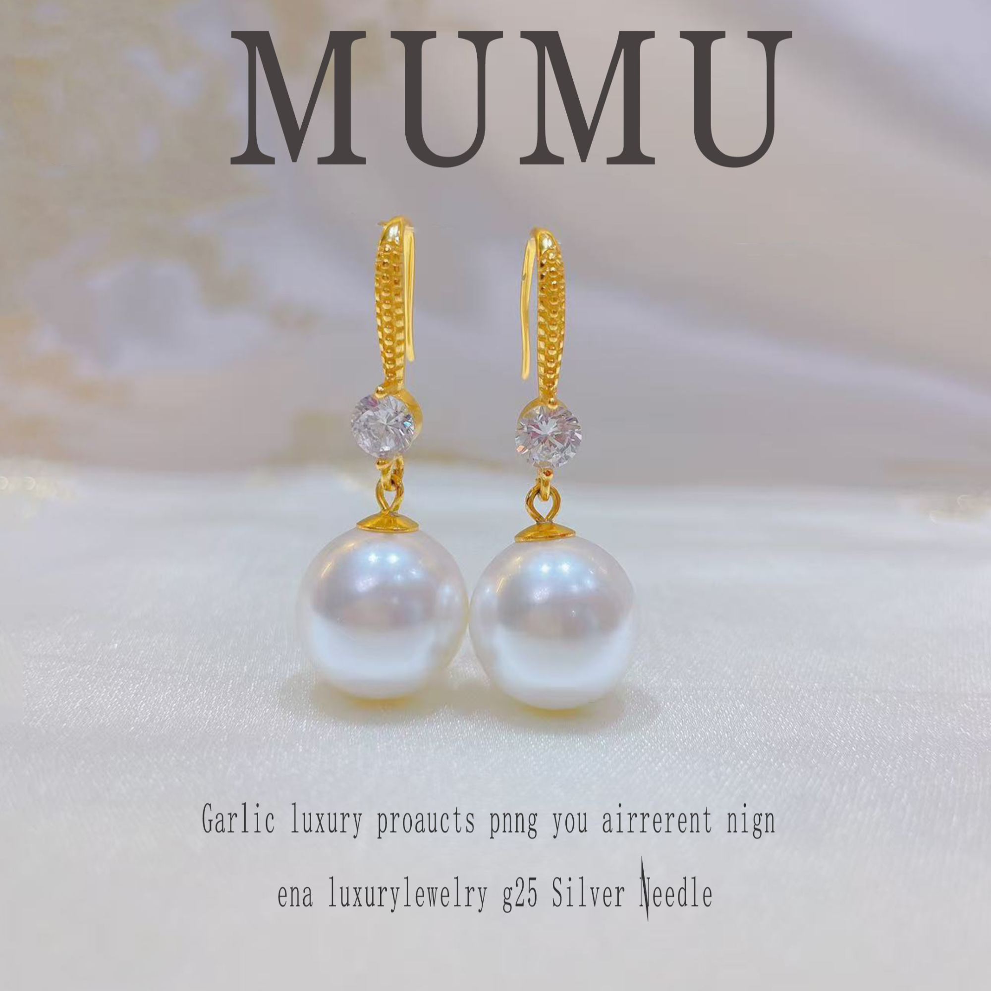 925银合成锆石耳饰 【璀璨耳钩】轻奢 百搭 镶嵌 强光 耳勾