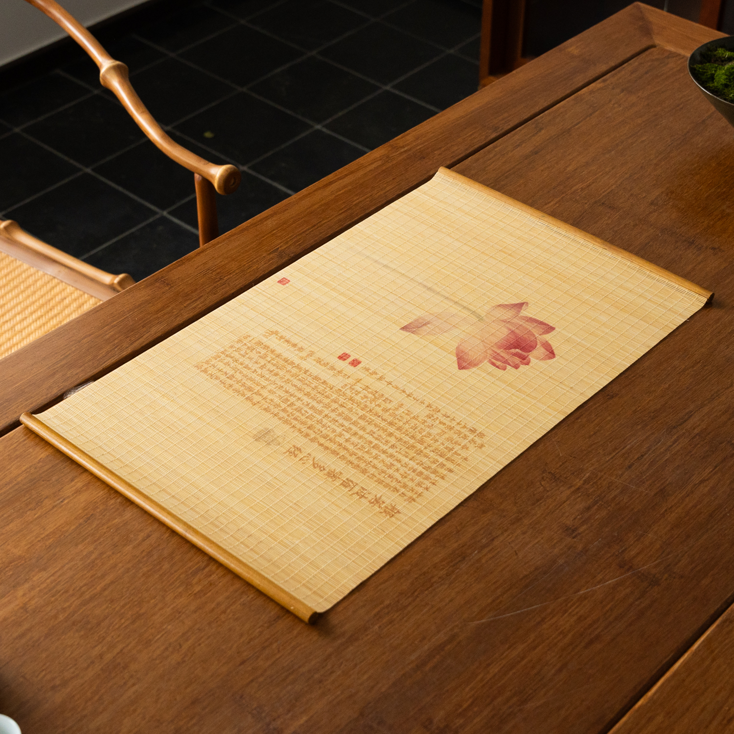 【禅心】竹制荷花茶席小茶席茶垫喝茶配件中国风干泡壶垫