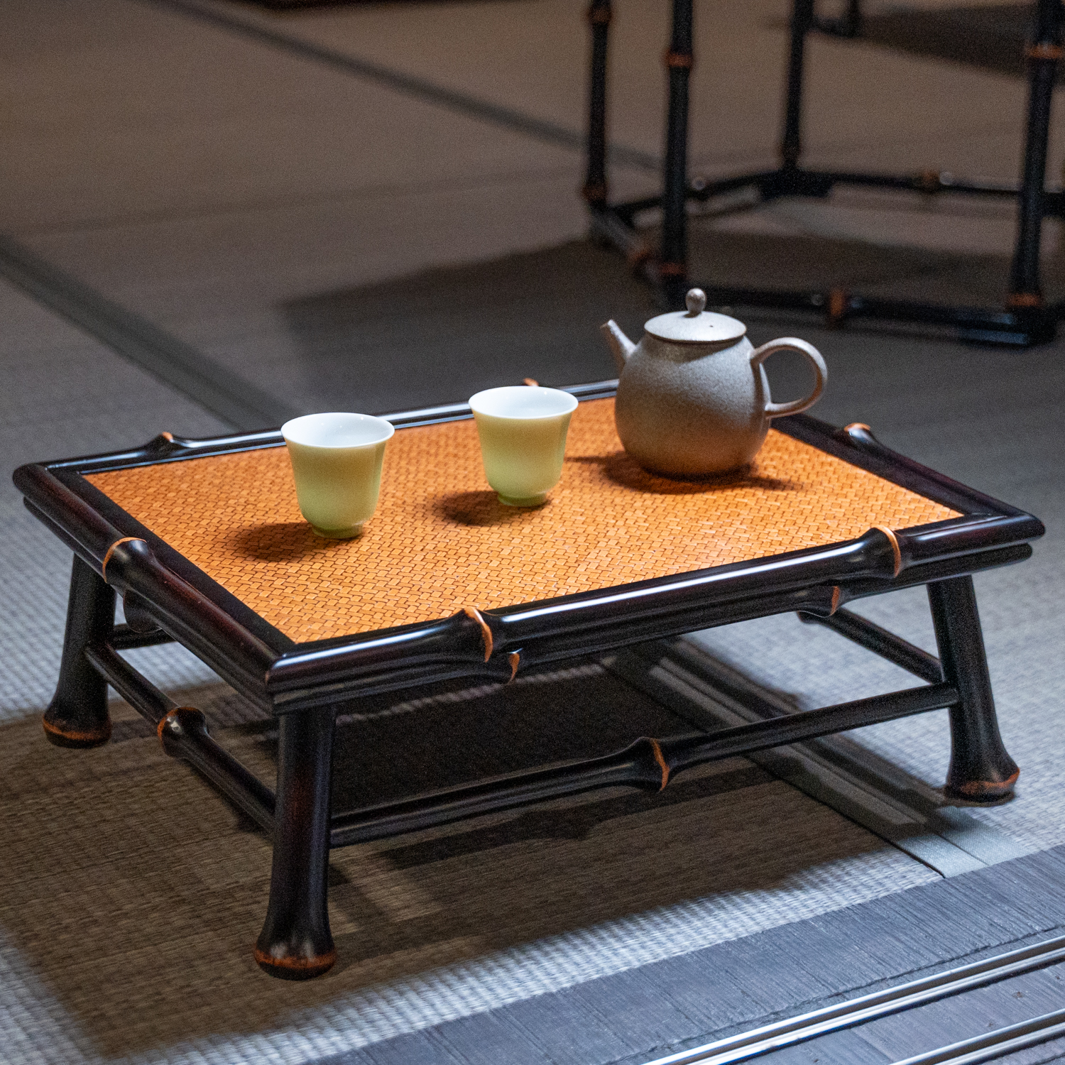 【闲趣】中式筇竹茶桌小茶桌竹制手工榻榻米席面桌几香案台茶道配件