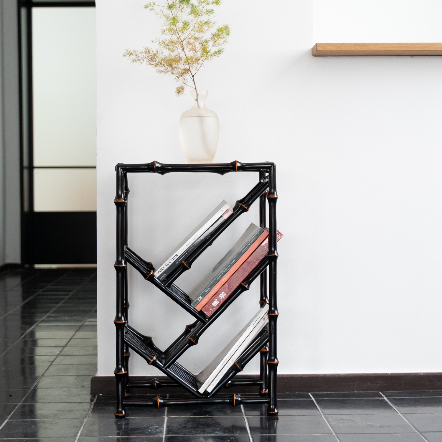 【千语】筇竹书架明式小书架艺术书架落地书房收纳