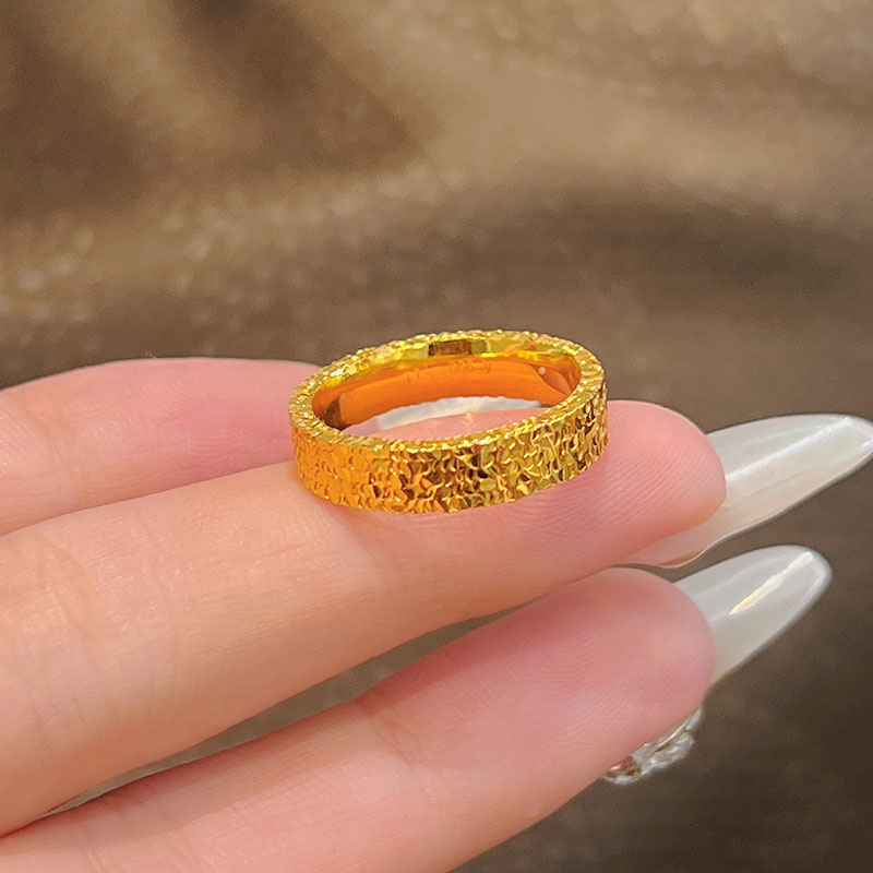 足银戒指 专柜同款时尚碎碎冰戒指情侣款时尚不掉色简约精美