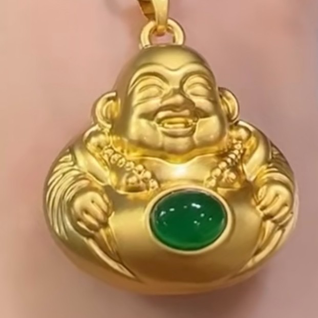 《精美礼盒》时尚佛光玉髓吊坠 百搭