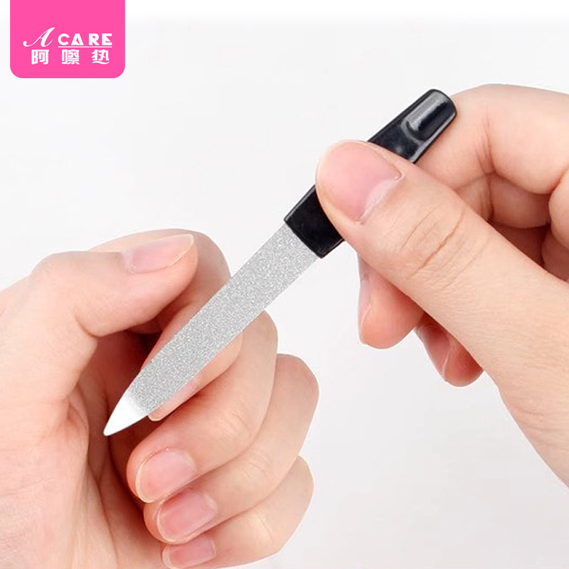 一件代发包邮 指甲锉/不锈钢CA1V25-修护理甲面美甲工具双面锉条