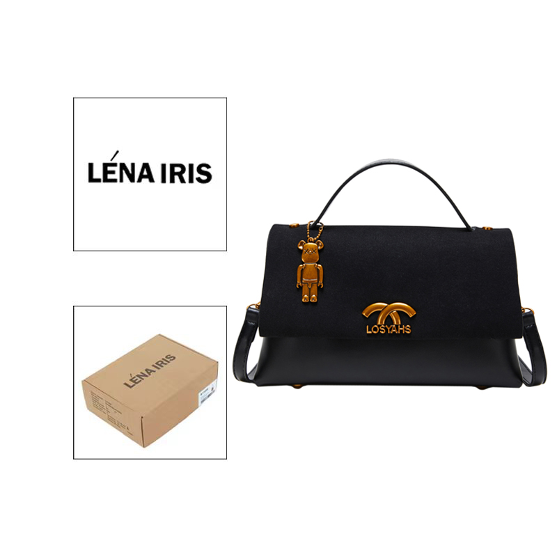332【带礼盒】LÉNA IRIS百搭时尚新款单肩斜跨手提包小众简约女包