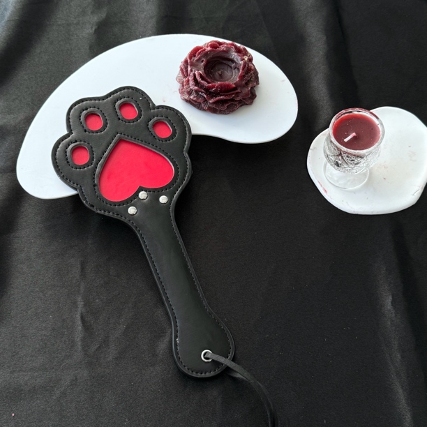 半熟月下猫爪拍子挂件