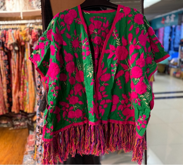 泰国手工刺子绣开衫外套