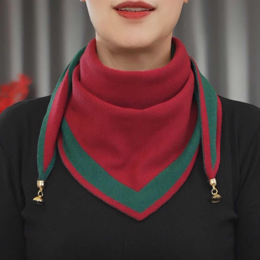 【针织磁扣三角巾】多功能百搭新款防晒护颈洋气装饰围巾纯色